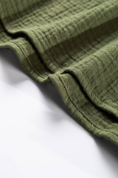 Textured Green Long Sleeve Shirt