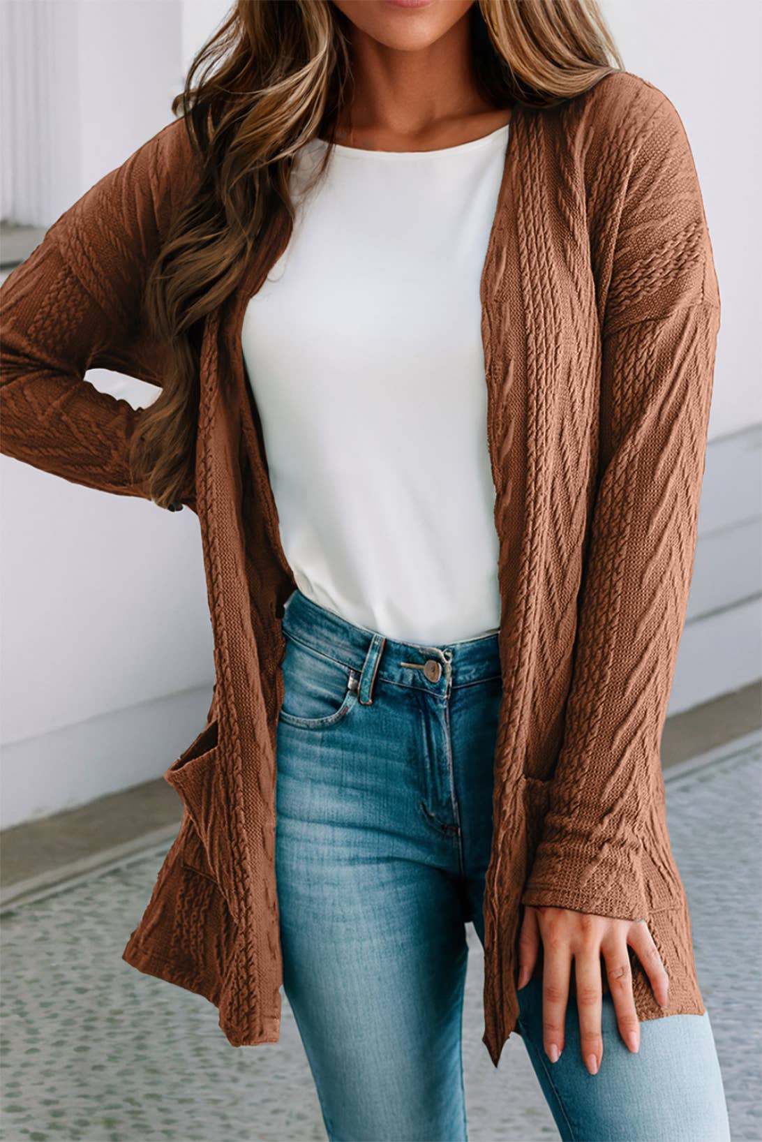 Textured Knit Cardigan