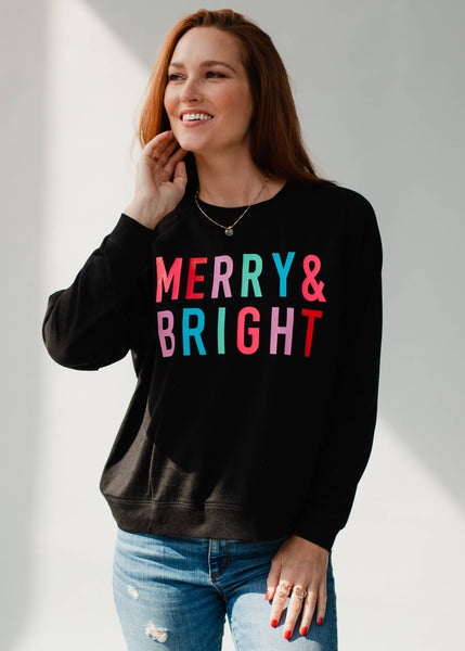 Black Merry and Bright Sweatshirt