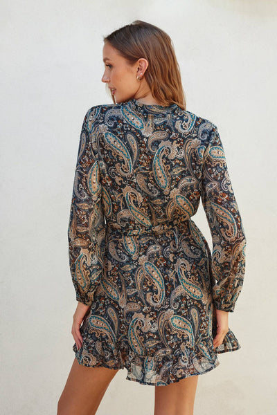 Paisley Print Dress