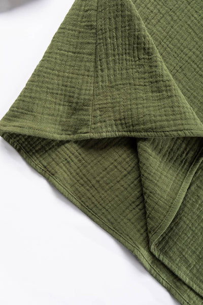 Textured Green Long Sleeve Shirt