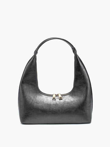 Shaped Metallic Shoulder Bag