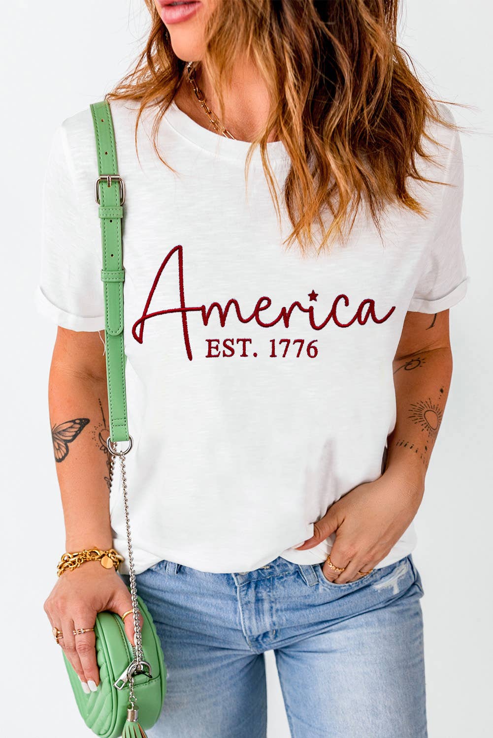 America EST.1776 Embroidered Graphic