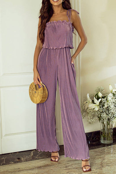 Lavendar Spaghetti Strap Jumpsuit