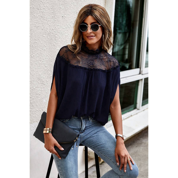 Boho Mesh Lace Blouse