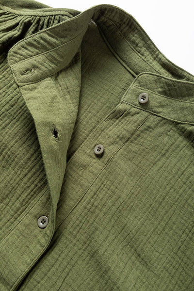 Textured Green Long Sleeve Shirt