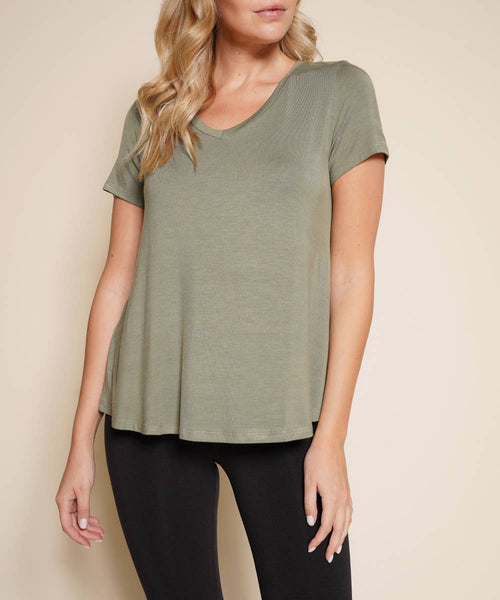 BAMBOO V NECK CLASSIC TOP PACKDEAL: XLARGE / MULTI
