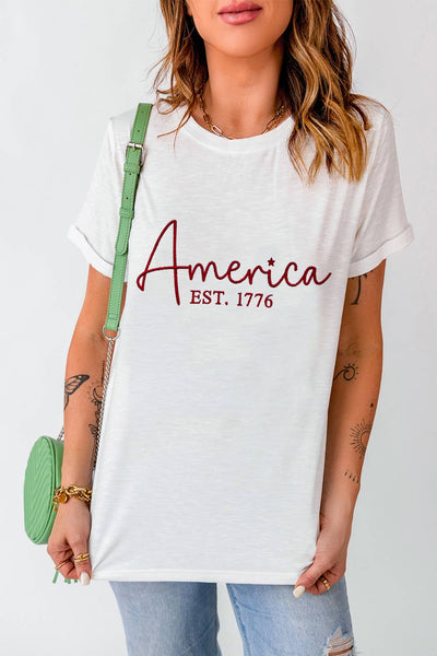 America EST.1776 Embroidered Graphic