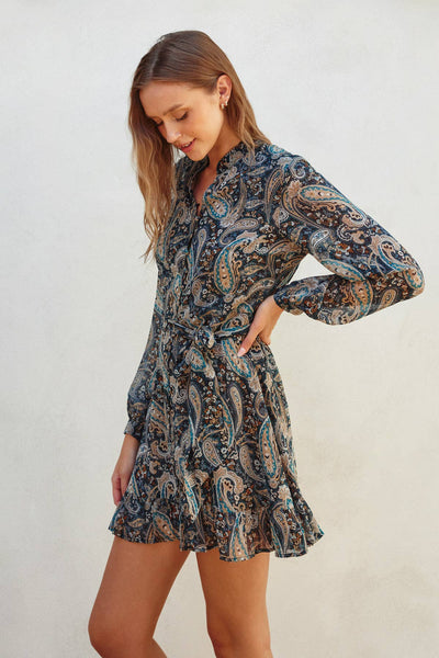 Paisley Print Dress