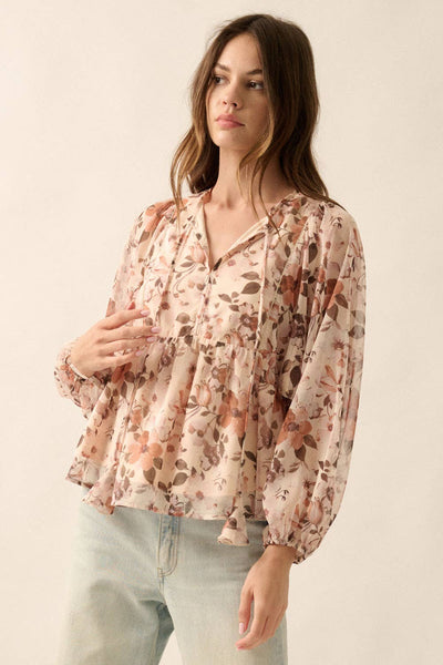 Floral Sheer Blouse