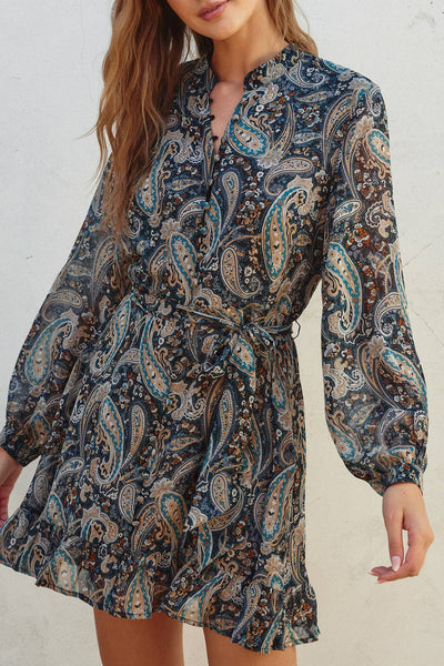 Paisley Print Dress