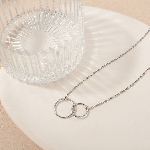 Merry Christmas Infinity Rings Necklace