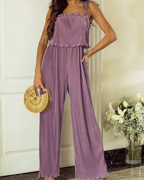 Lavendar Spaghetti Strap Jumpsuit