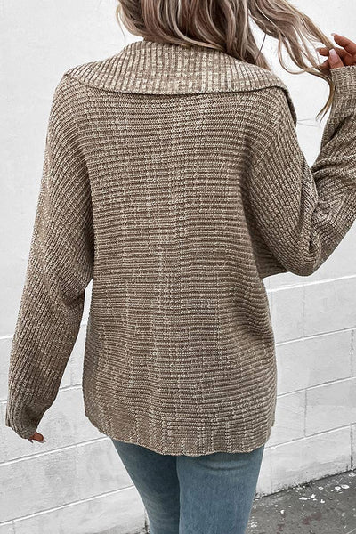 Khaki Collar Sweater