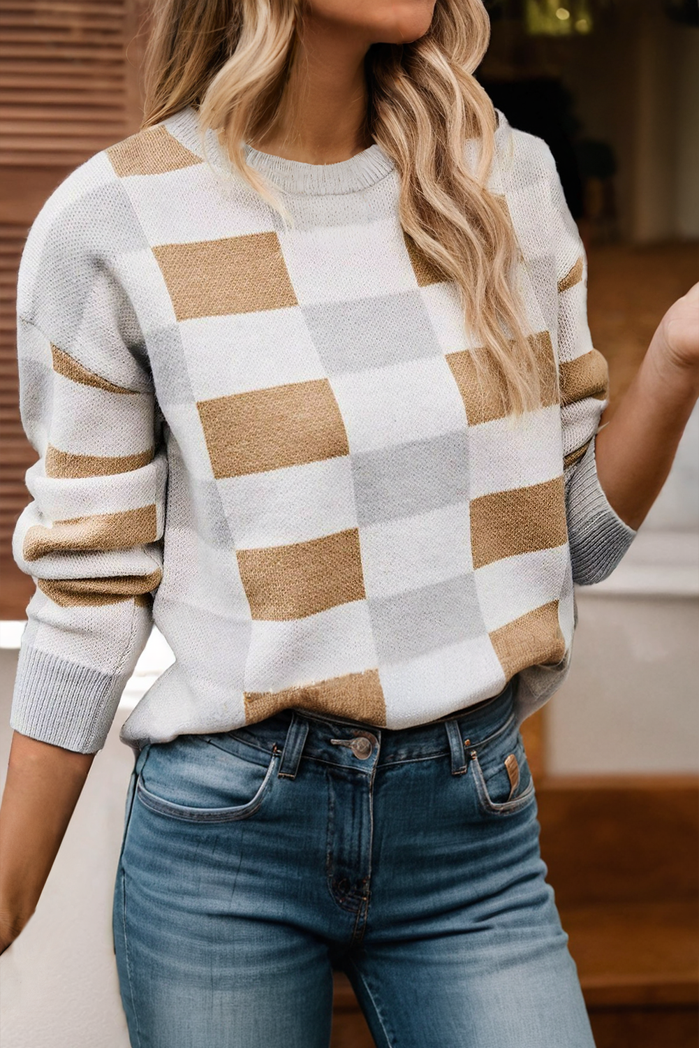 Checkered Sweater