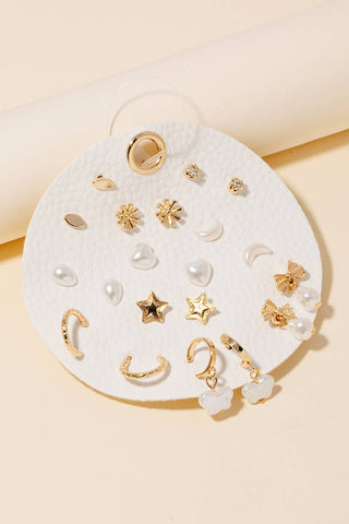 Assorted Styles Stud Earrings Set