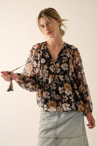 Floral Sheer Blouse