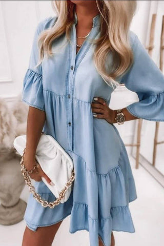 Light Blue Denim Dress