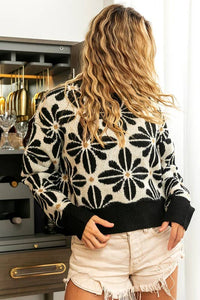 Flower Pattern Sweater