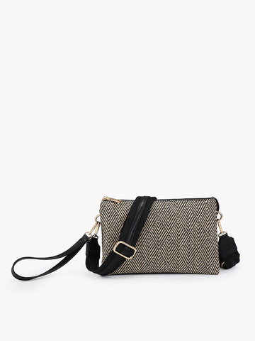 Arrowhead Crossbody w/ Guitar Strap: Black/Tan