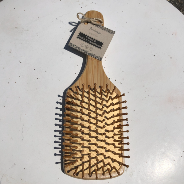 Bamboo Paddle Hairbrush - Square