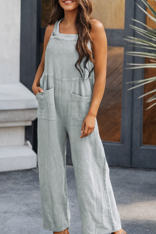 Wide Leg Overall with Pockets
