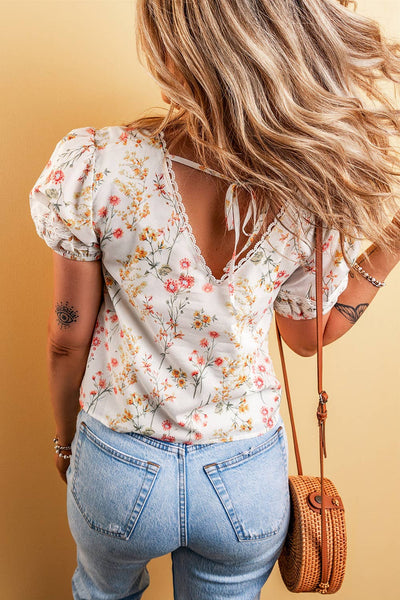 Boho Floral Blouse