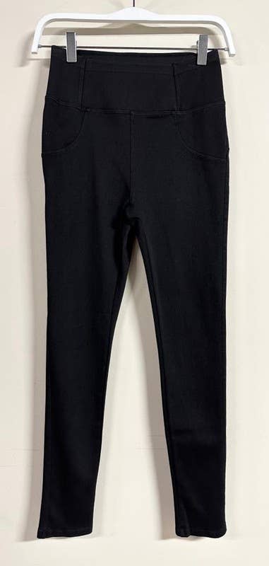 DENIM LEGGINGS(530-BLACK): MEDIUM