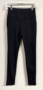 DENIM LEGGINGS(530-BLACK): MEDIUM