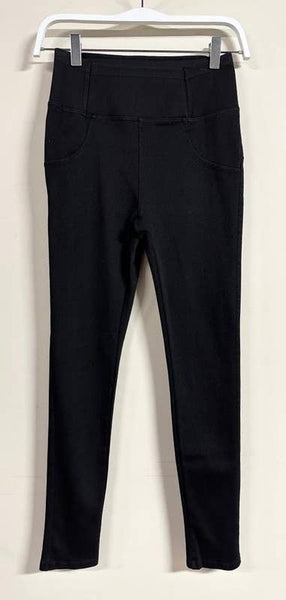 DENIM LEGGINGS(530-BLACK): MEDIUM