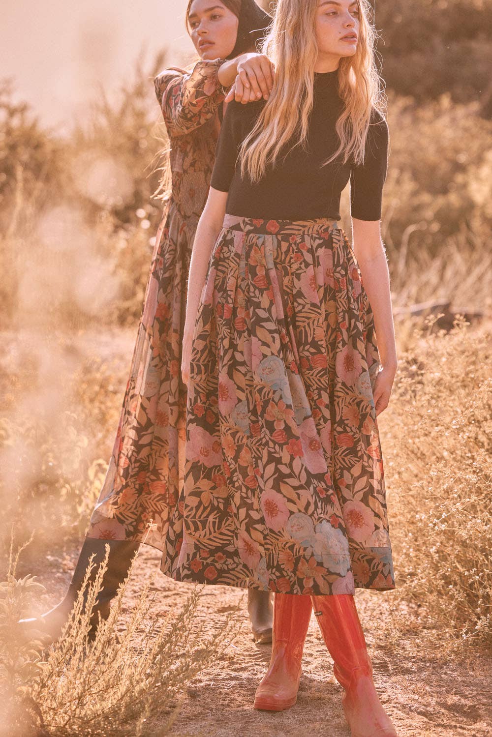 Floral Maxi Skirt