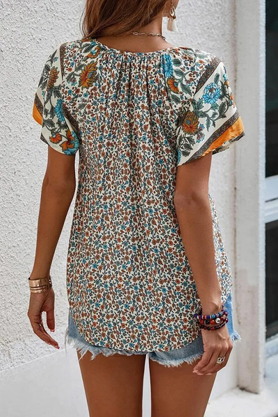 Boho Print Blouse