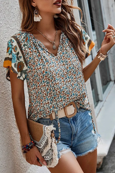 Boho Print Blouse