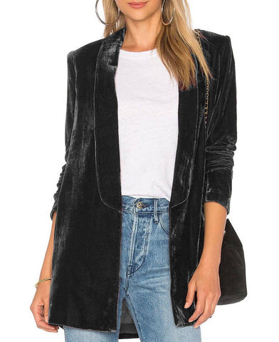 Black Velvet Blazer