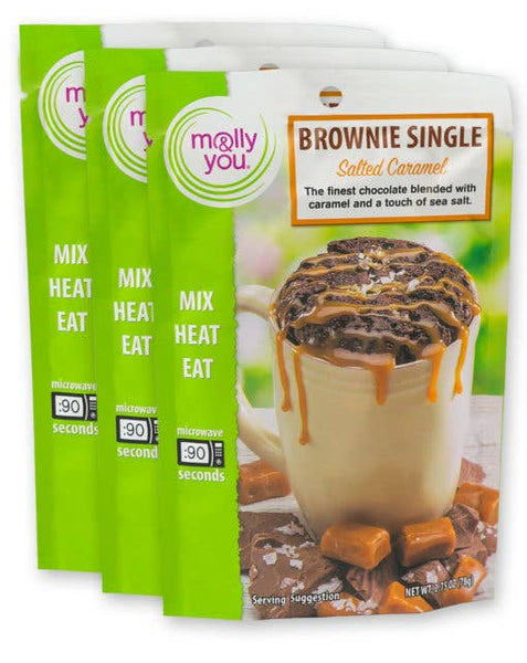 Salted Caramel Brownie Microwave Single