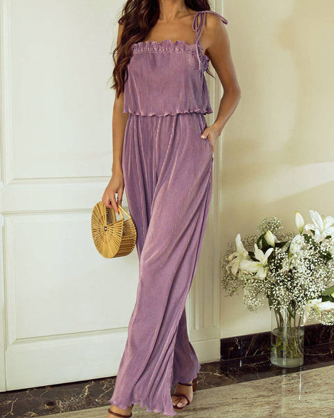 Lavendar Spaghetti Strap Jumpsuit