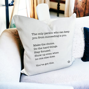 Love Notes: You've Got This Pillow Cover