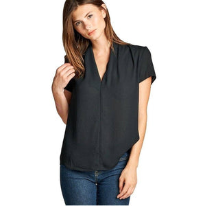 Basic V Neck Blouse