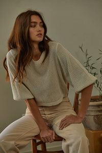 Ivory Crochet Top