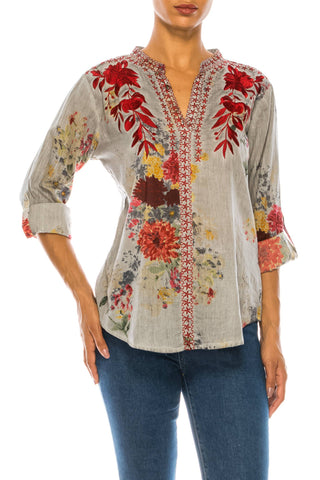 Embroidered Vintage Top