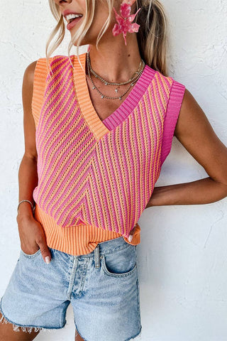 Chevron Sleeveless Top