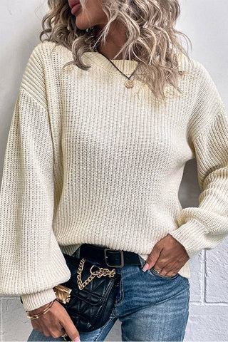 Round Neck Ivory Sweater