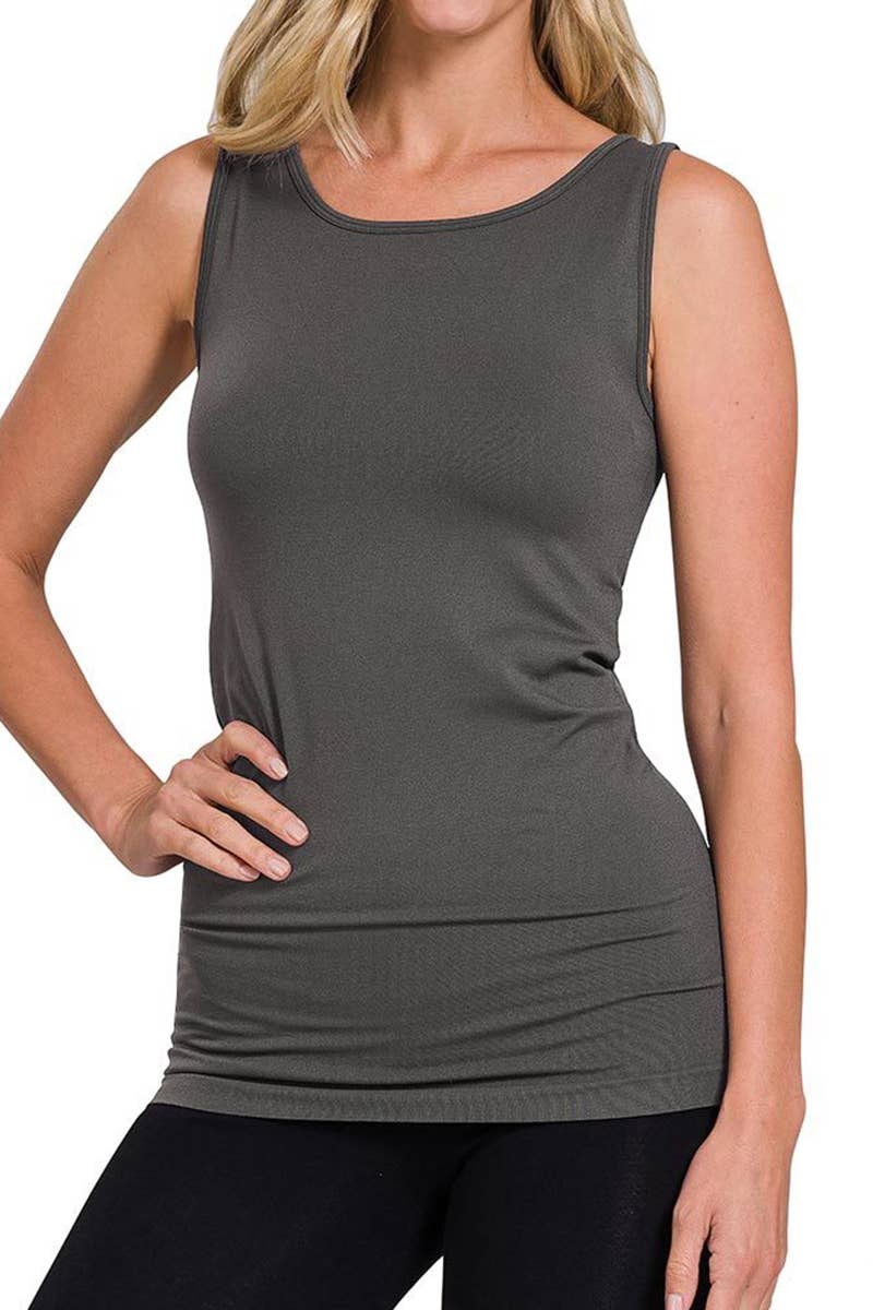 Scoop Neck Seamless Tank Top