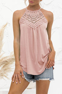 Lace Stitch Halter Top