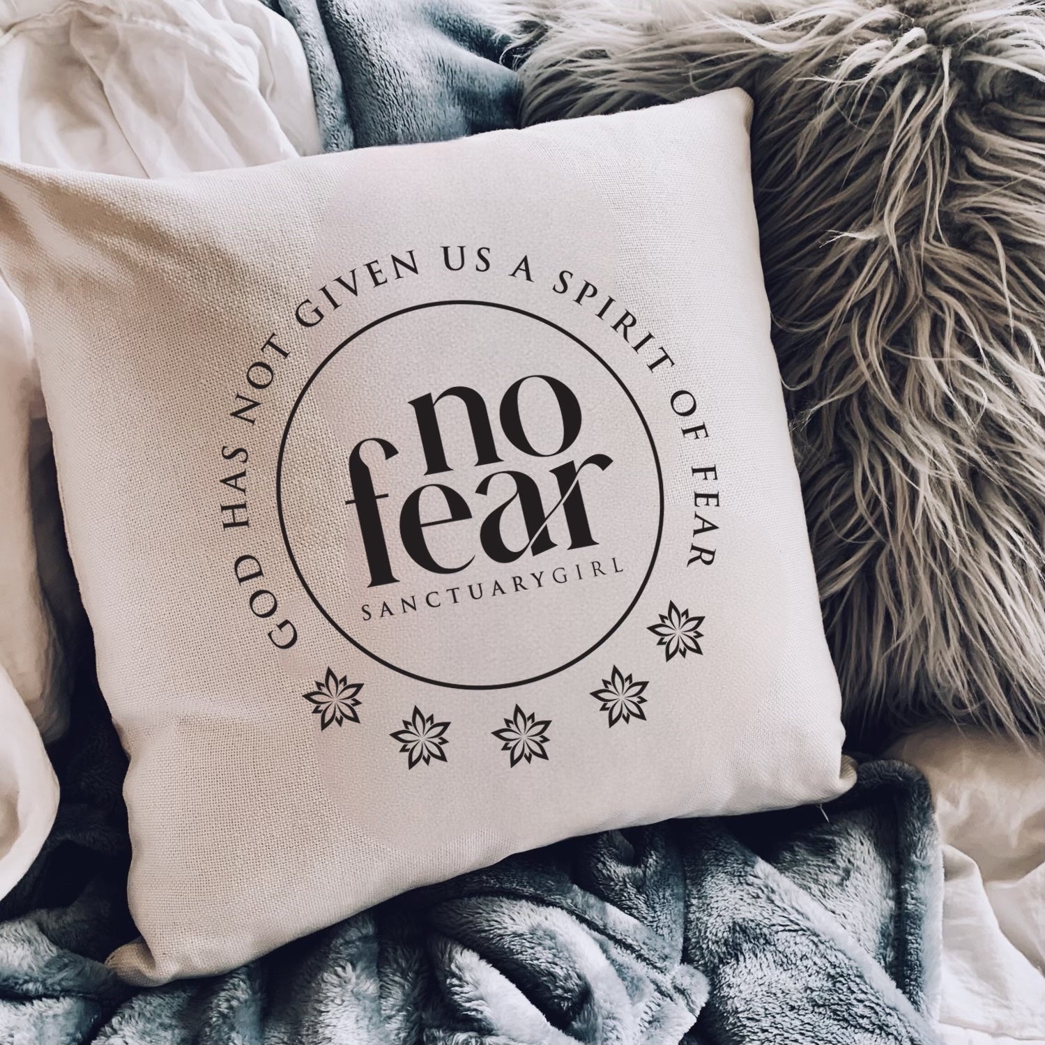 Love Notes: No Fear Pillow Cover