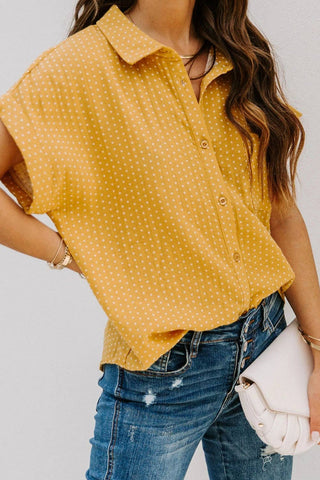 Yellow Rolled Sleeve Shirt
