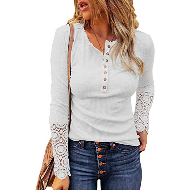 Lace Sleeve Tee