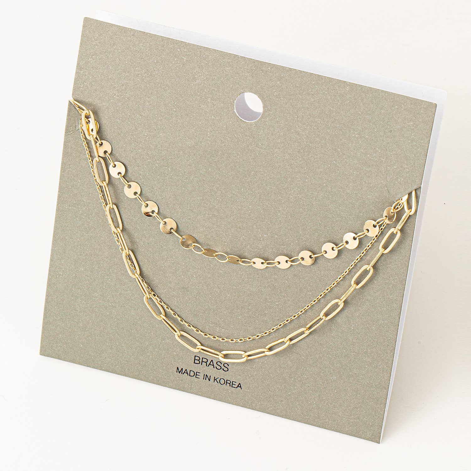 Multi Strand Dainty Chain Link Necklace