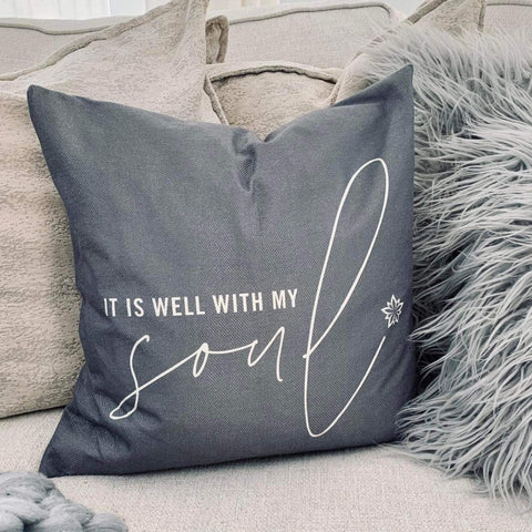 Love Notes: It Is Well With My Soul Pillow Cover